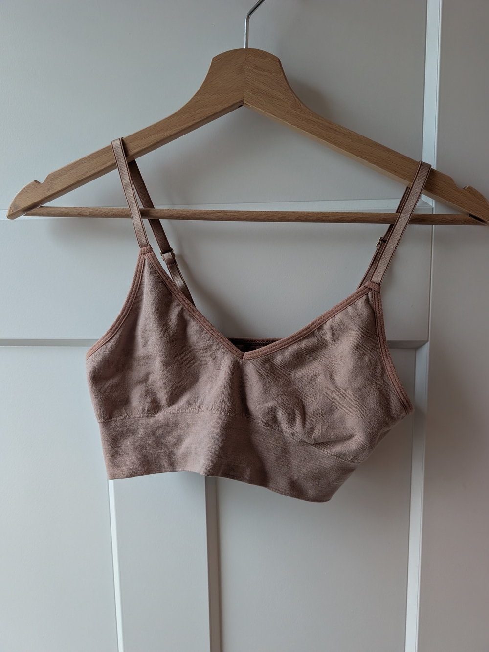 Merino Wool Seamless Wireless Bralette, Medium